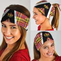 Saint Lucia Creole Day Neck Gaiter Madras Pattern Flag Style