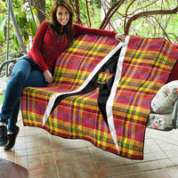 Saint Lucia Creole Day Quilt Madras Pattern Flag Style