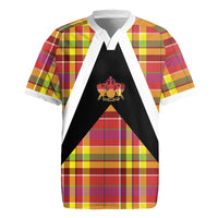 Saint Lucia Creole Day Rugby Jersey Madras Pattern Flag Style