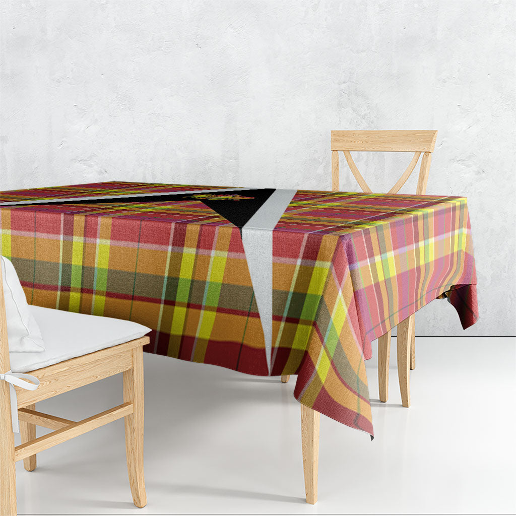 Saint Lucia Creole Day Tablecloth Madras Pattern Flag Style