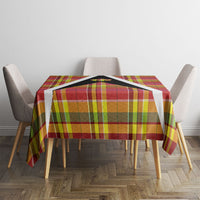 Saint Lucia Creole Day Tablecloth Madras Pattern Flag Style
