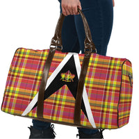 Saint Lucia Creole Day Travel Bag Madras Pattern Flag Style
