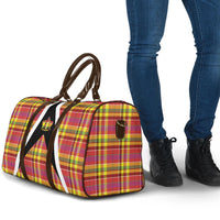 Saint Lucia Creole Day Travel Bag Madras Pattern Flag Style