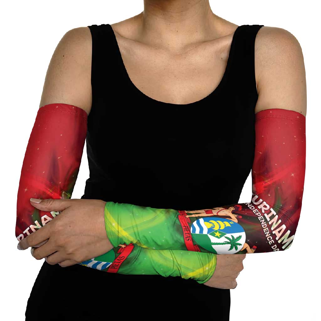 Suriname Independence Day Arm Sleeves Wan Switi Srefidensi Dey - Wonder Print Shop