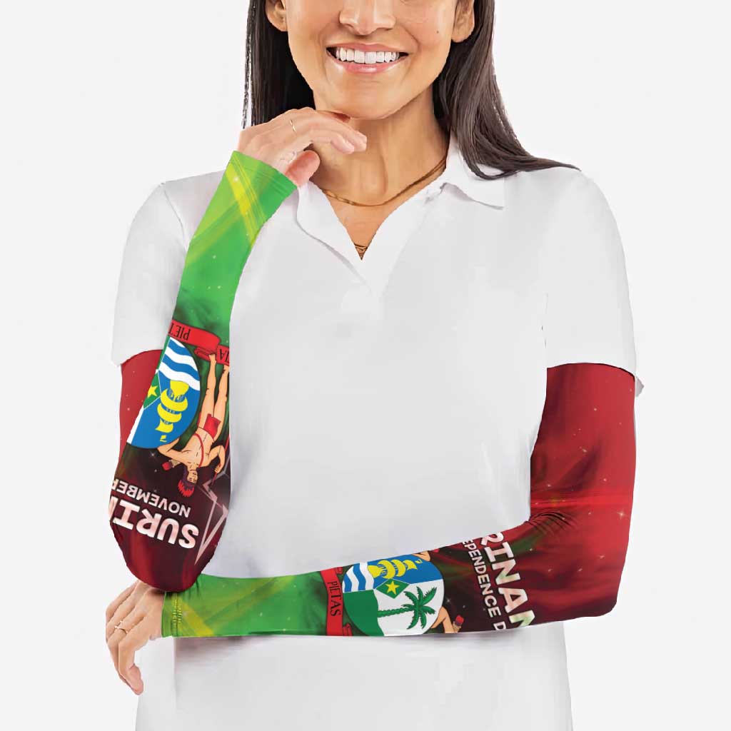 Suriname Independence Day Arm Sleeves Wan Switi Srefidensi Dey - Wonder Print Shop