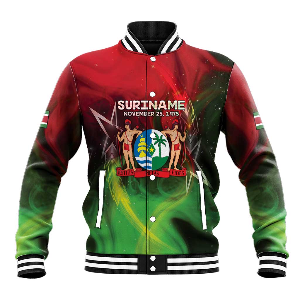 Suriname Independence Day Baseball Jacket Wan Switi Srefidensi Dey - Wonder Print Shop