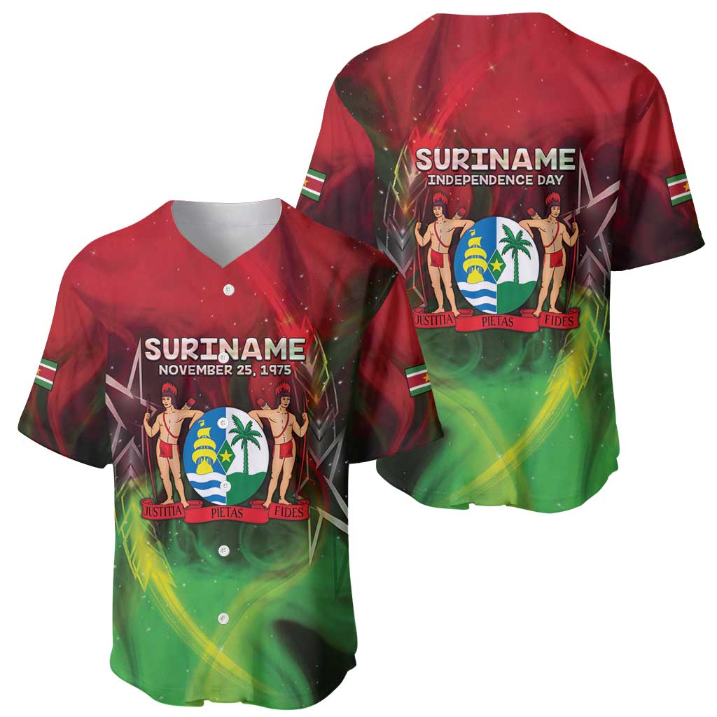 Suriname Independence Day Baseball Jersey Wan Switi Srefidensi Dey - Wonder Print Shop