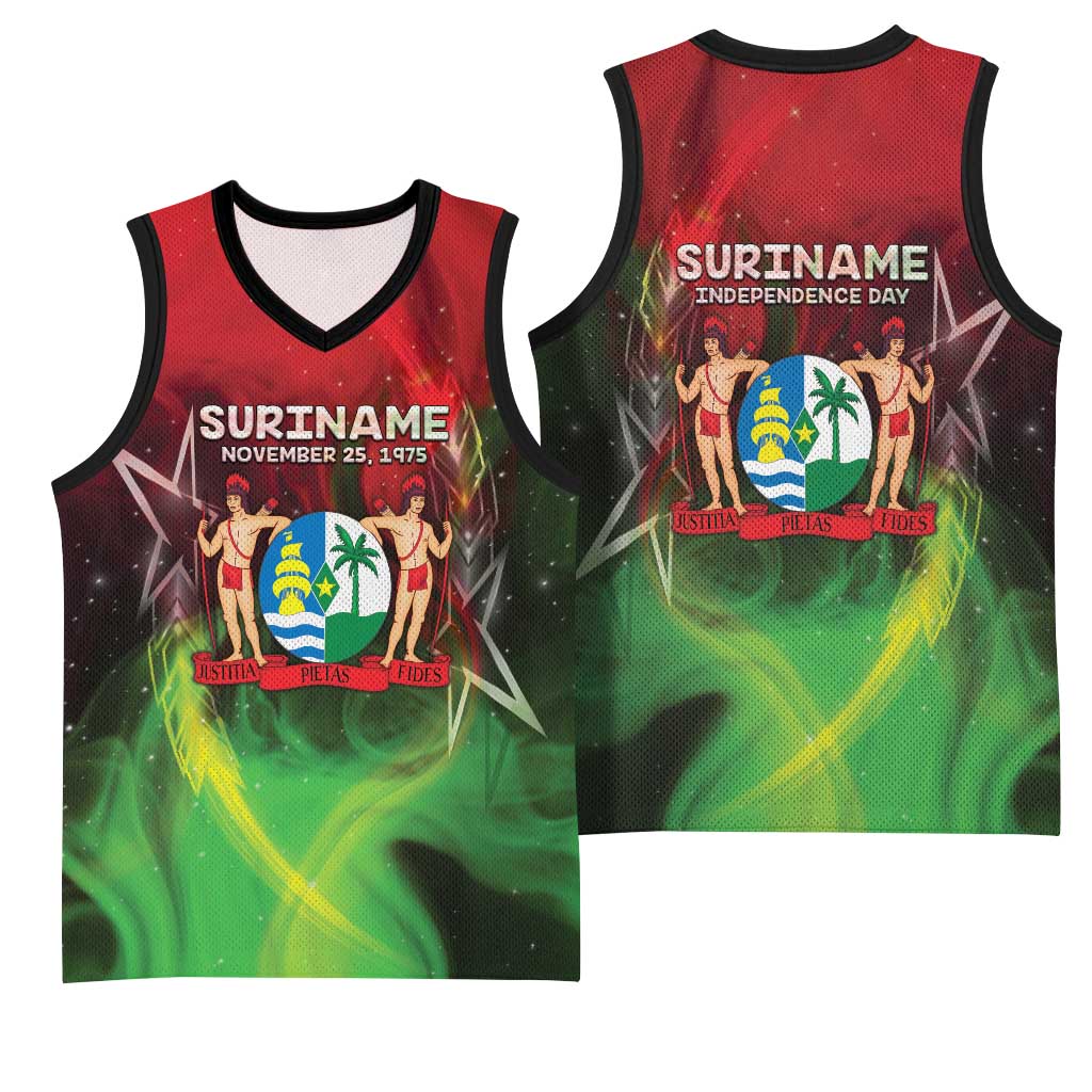 Suriname Independence Day Basketball Jersey Wan Switi Srefidensi Dey - Wonder Print Shop