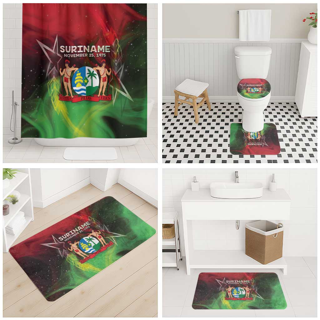 Suriname Independence Day Bathroom Set Wan Switi Srefidensi Dey - Wonder Print Shop