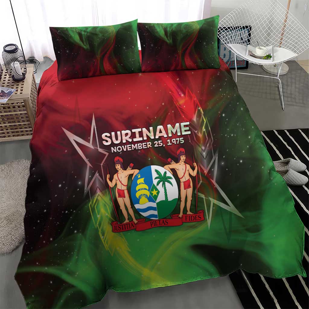 Suriname Independence Day Bedding Set Wan Switi Srefidensi Dey - Wonder Print Shop