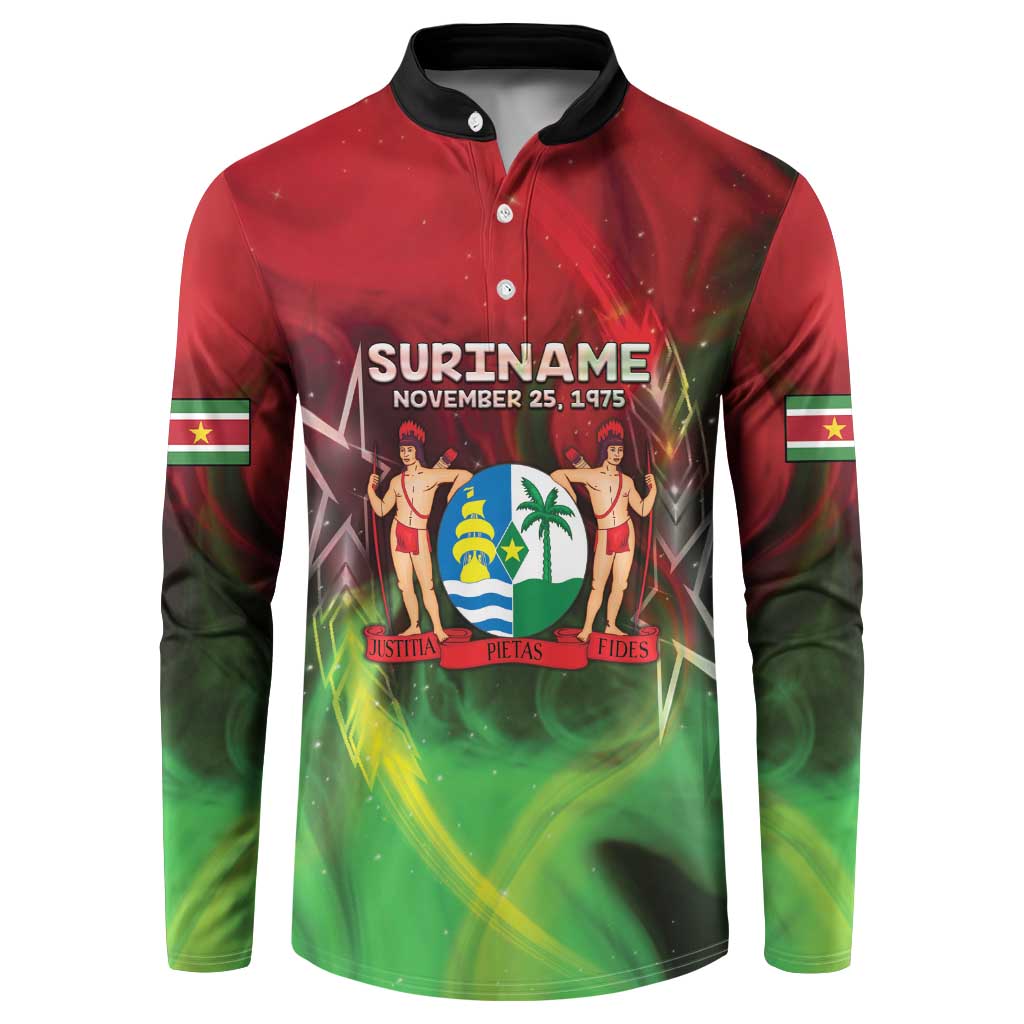 Suriname Independence Day Button Sweatshirt Wan Switi Srefidensi Dey - Wonder Print Shop