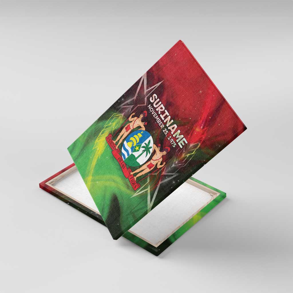 Suriname Independence Day Canvas Wall Art Wan Switi Srefidensi Dey - Wonder Print Shop