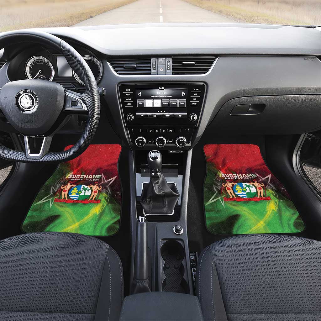 Suriname Independence Day Car Mats Wan Switi Srefidensi Dey - Wonder Print Shop