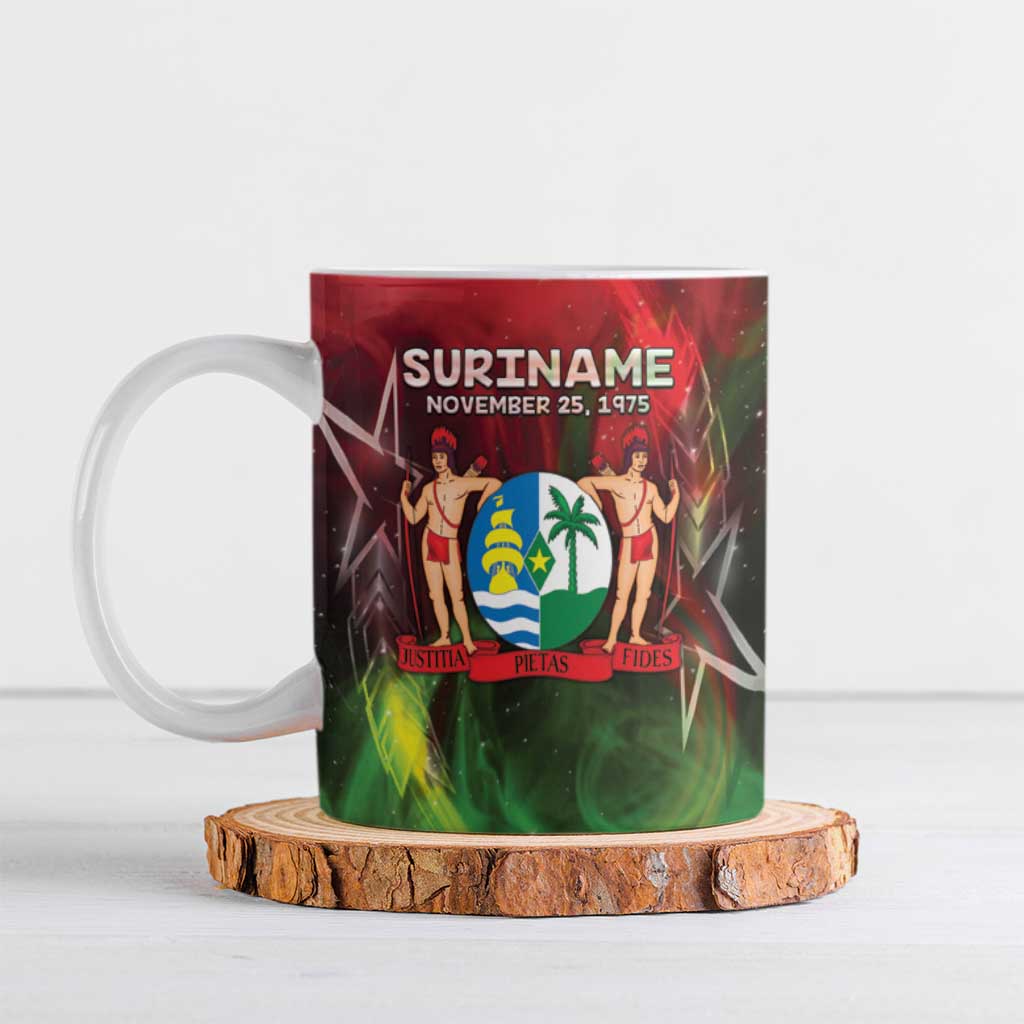 Suriname Independence Day Ceramic Mug Wan Switi Srefidensi Dey - Wonder Print Shop