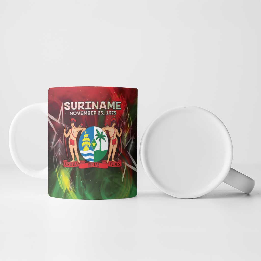 Suriname Independence Day Ceramic Mug Wan Switi Srefidensi Dey - Wonder Print Shop