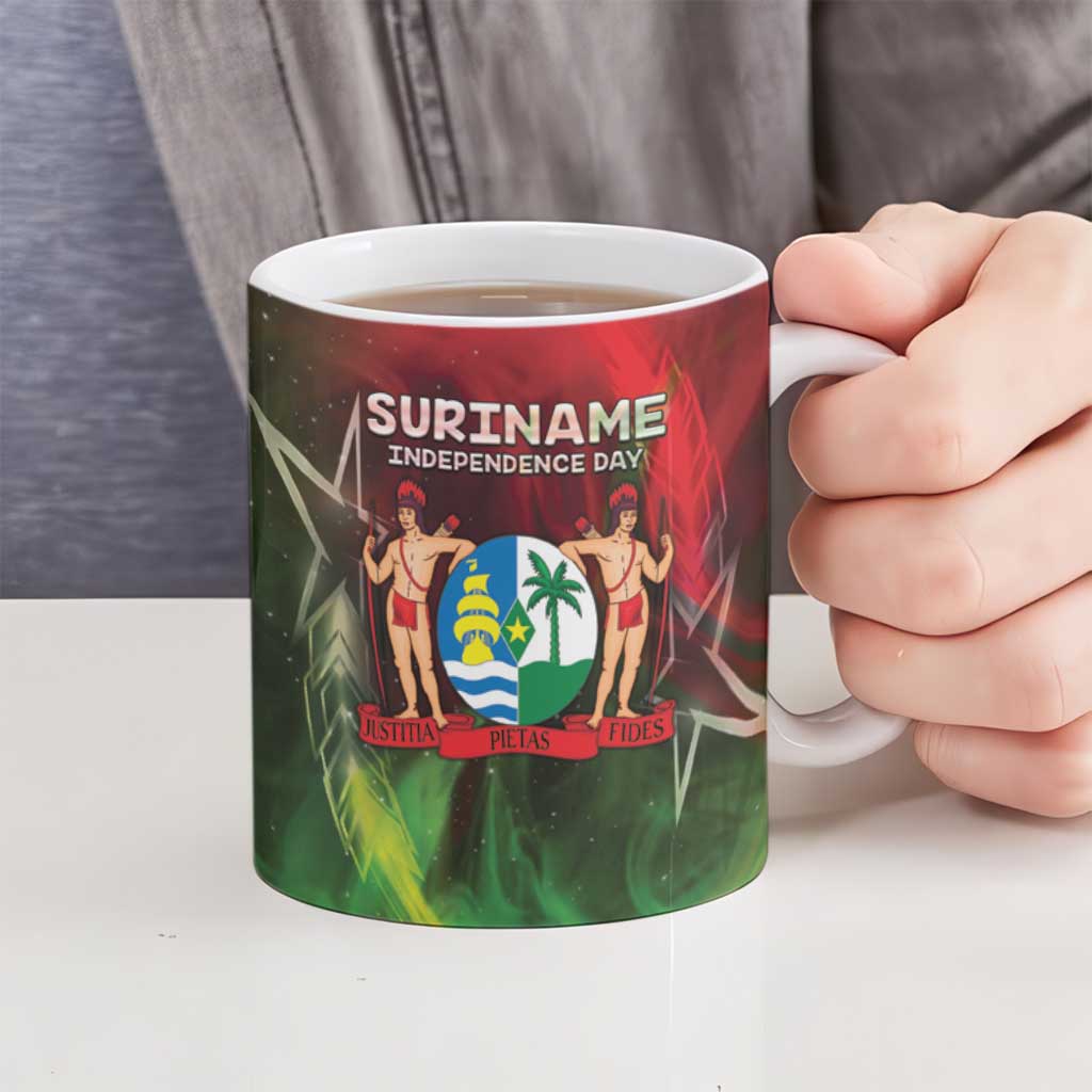Suriname Independence Day Ceramic Mug Wan Switi Srefidensi Dey - Wonder Print Shop