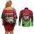 Suriname Independence Day Couples Matching Off Shoulder Short Dress and Long Sleeve Button Shirt Wan Switi Srefidensi Dey - Wonder Print Shop