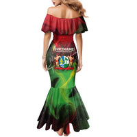 Suriname Independence Day Family Matching Mermaid Dress and Hawaiian Shirt Wan Switi Srefidensi Dey - Wonder Print Shop