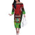 Suriname Independence Day Family Matching Off The Shoulder Long Sleeve Dress and Hawaiian Shirt Wan Switi Srefidensi Dey - Wonder Print Shop