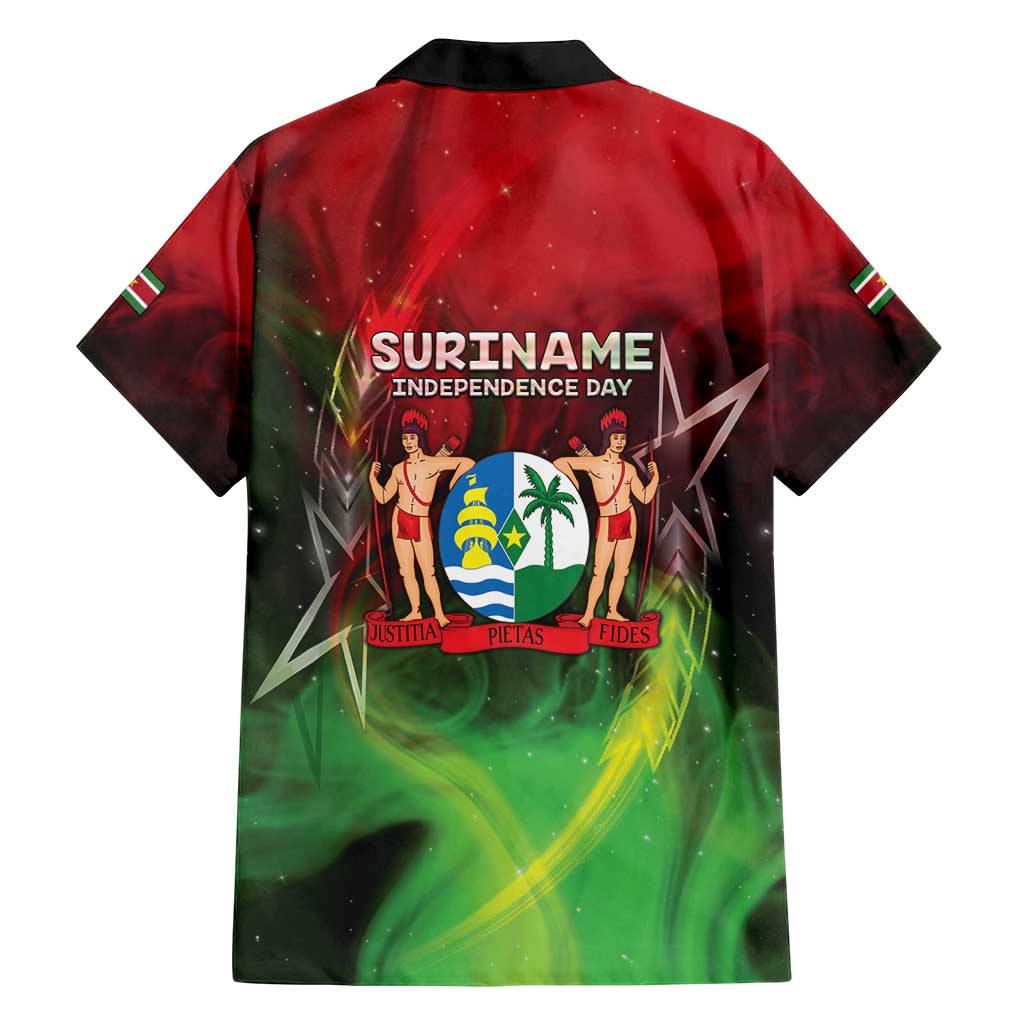 Suriname Independence Day Family Matching Summer Maxi Dress and Hawaiian Shirt Wan Switi Srefidensi Dey - Wonder Print Shop