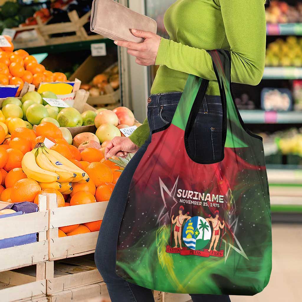 Suriname Independence Day Grocery Bag Wan Switi Srefidensi Dey - Wonder Print Shop