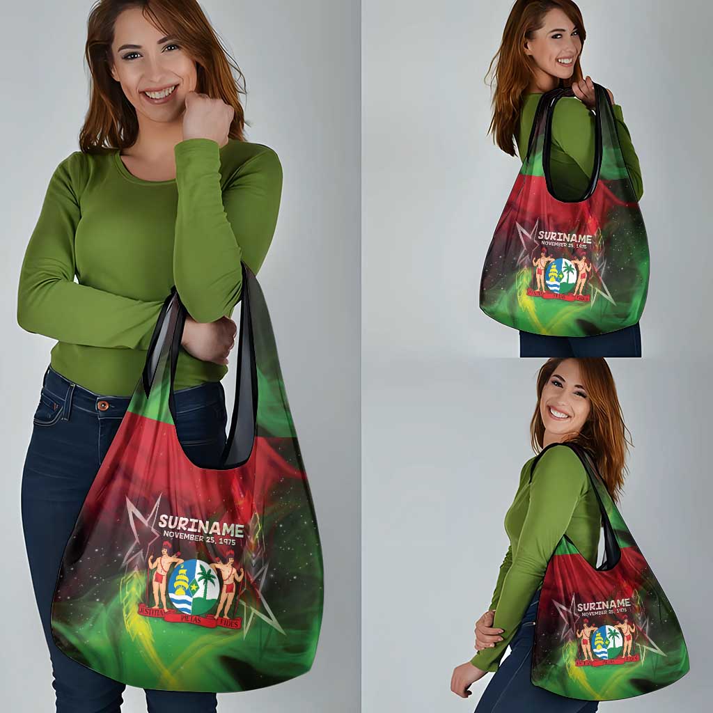 Suriname Independence Day Grocery Bag Wan Switi Srefidensi Dey - Wonder Print Shop
