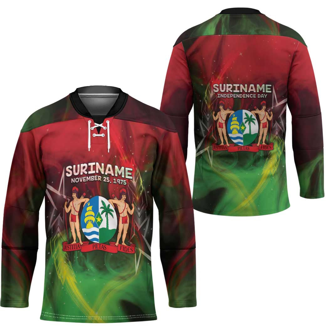 Suriname Independence Day Hockey Jersey Wan Switi Srefidensi Dey - Wonder Print Shop
