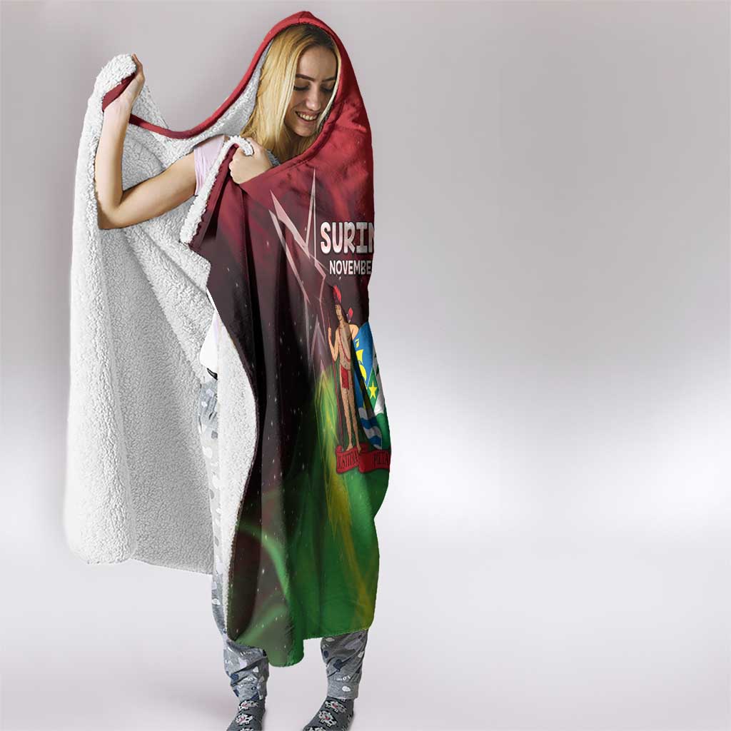 Suriname Independence Day Hooded Blanket Wan Switi Srefidensi Dey - Wonder Print Shop