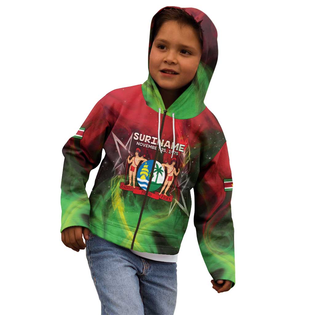 Suriname Independence Day Kid Hoodie Wan Switi Srefidensi Dey - Wonder Print Shop