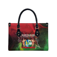 Suriname Independence Day Leather Bag Wan Switi Srefidensi Dey - Wonder Print Shop