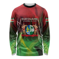 Suriname Independence Day Long Sleeve Shirt Wan Switi Srefidensi Dey - Wonder Print Shop