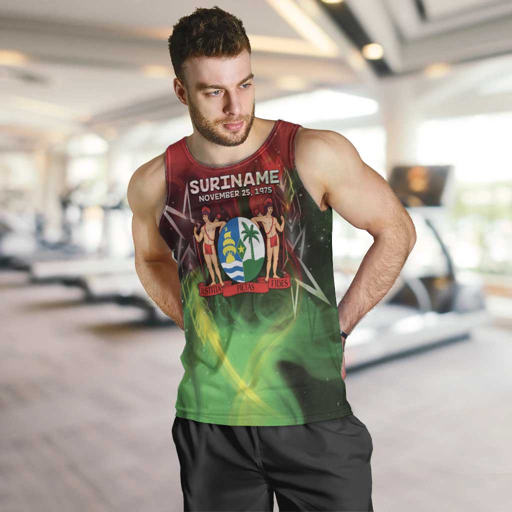 Suriname Independence Day Men Tank Top Wan Switi Srefidensi Dey - Wonder Print Shop