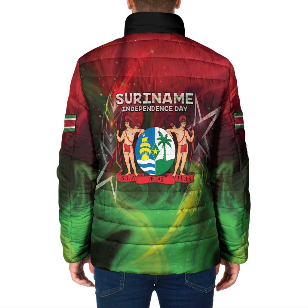 Suriname Independence Day Padded Jacket Wan Switi Srefidensi Dey - Wonder Print Shop