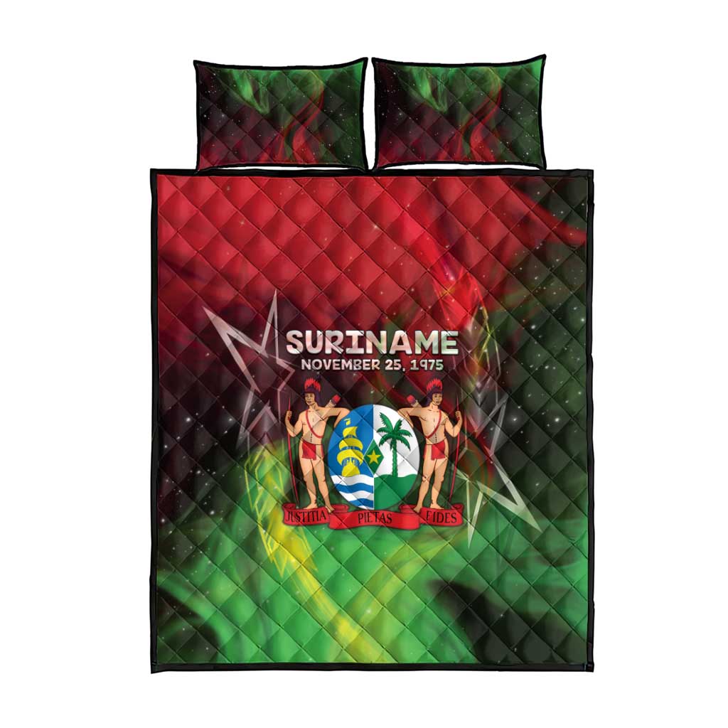 Suriname Independence Day Quilt Bed Set Wan Switi Srefidensi Dey - Wonder Print Shop