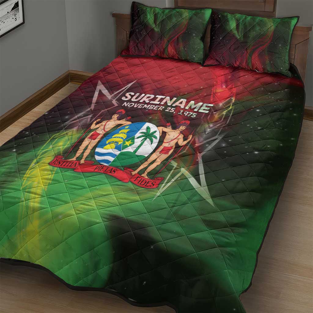 Suriname Independence Day Quilt Bed Set Wan Switi Srefidensi Dey - Wonder Print Shop
