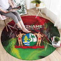 Suriname Independence Day Round Carpet Wan Switi Srefidensi Dey - Wonder Print Shop