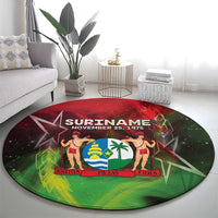 Suriname Independence Day Round Carpet Wan Switi Srefidensi Dey - Wonder Print Shop