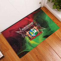 Suriname Independence Day Rubber Doormat Wan Switi Srefidensi Dey - Wonder Print Shop