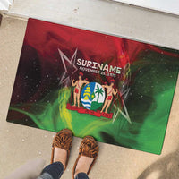 Suriname Independence Day Rubber Doormat Wan Switi Srefidensi Dey - Wonder Print Shop