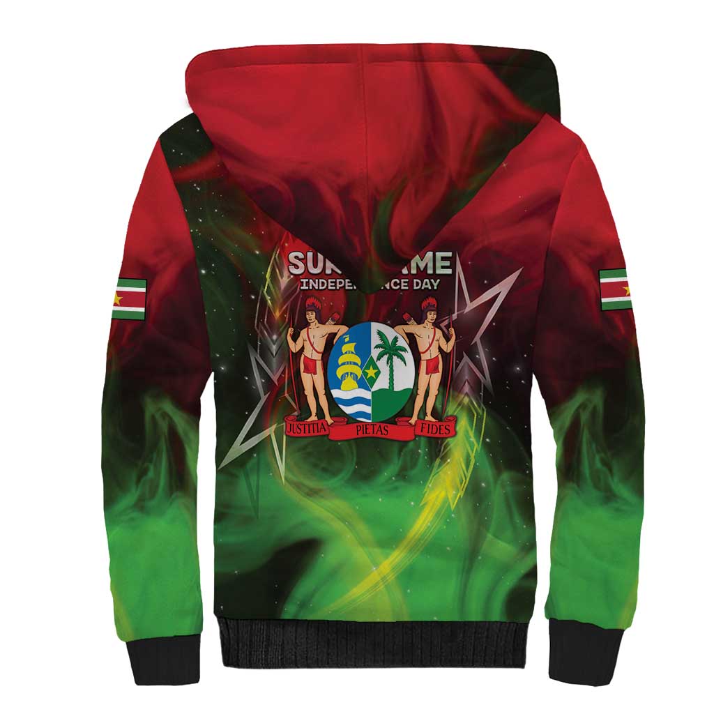 Suriname Independence Day Sherpa Hoodie Wan Switi Srefidensi Dey - Wonder Print Shop