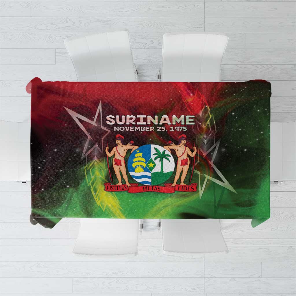 Suriname Independence Day Tablecloth Wan Switi Srefidensi Dey - Wonder Print Shop