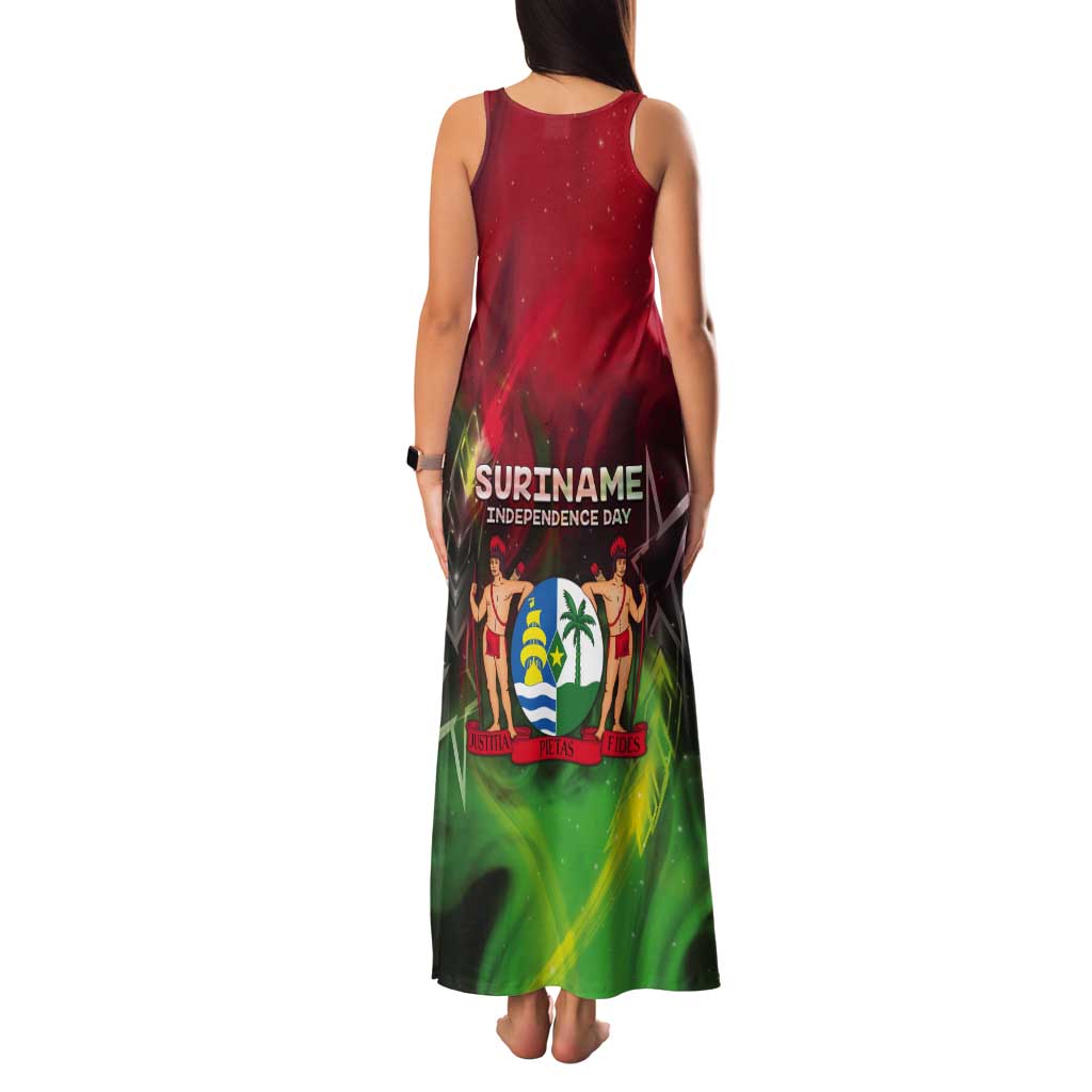 Suriname Independence Day Tank Maxi Dress Wan Switi Srefidensi Dey - Wonder Print Shop