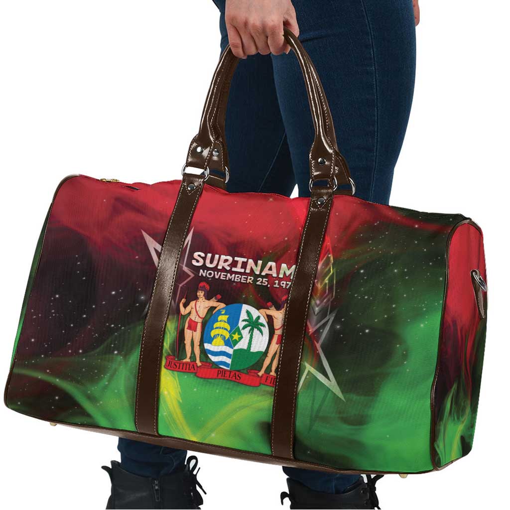 Suriname Independence Day Travel Bag Wan Switi Srefidensi Dey - Wonder Print Shop