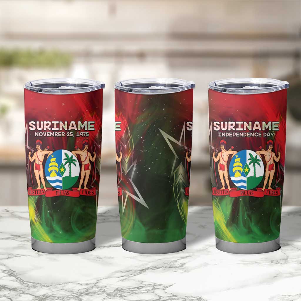 Suriname Independence Day Tumbler Cup Wan Switi Srefidensi Dey - Wonder Print Shop