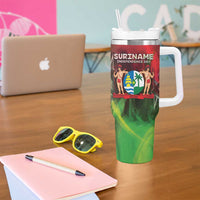 Suriname Independence Day Tumbler With Handle Wan Switi Srefidensi Dey - Wonder Print Shop