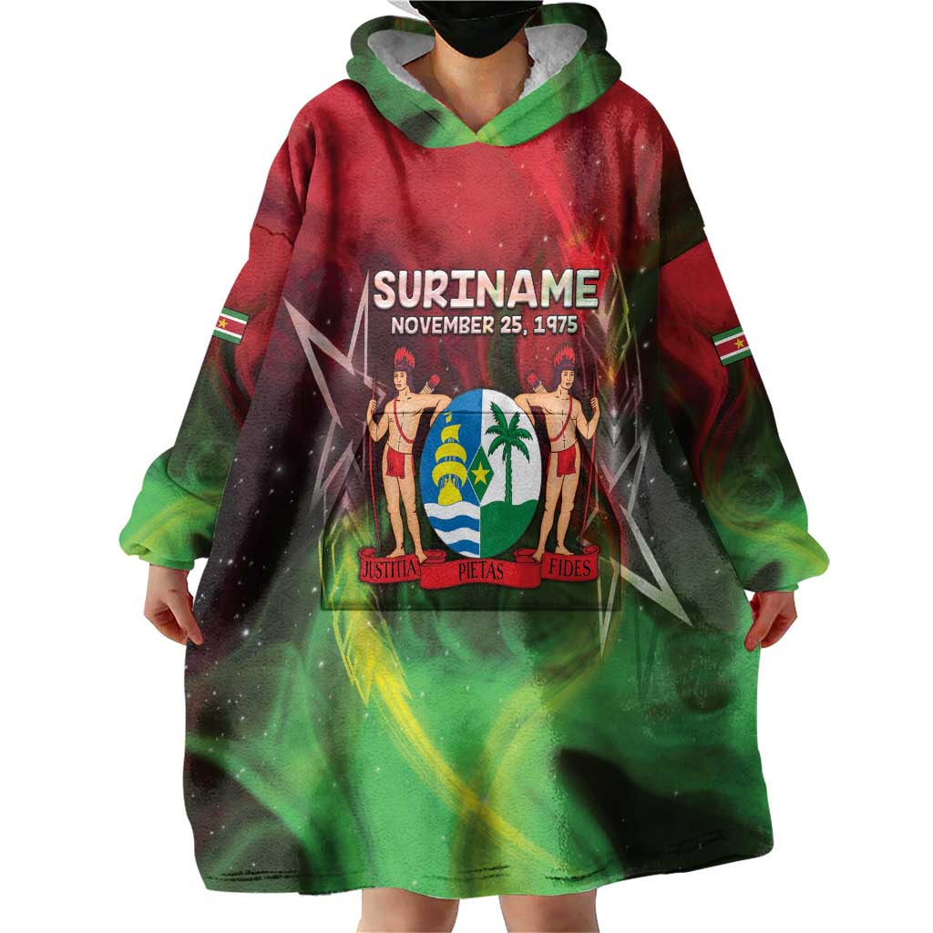 Suriname Independence Day Wearable Blanket Hoodie Wan Switi Srefidensi Dey - Wonder Print Shop
