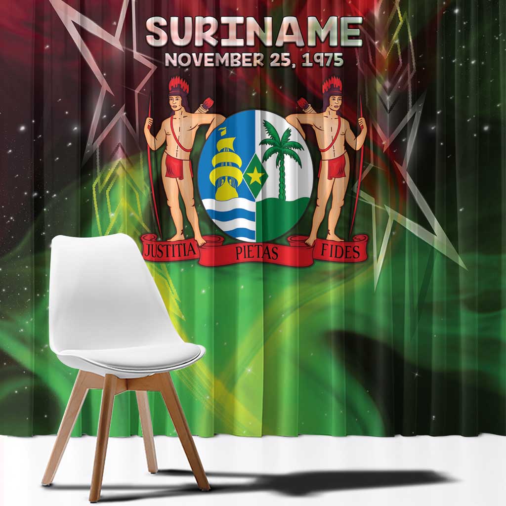Suriname Independence Day Window Curtain Wan Switi Srefidensi Dey - Wonder Print Shop