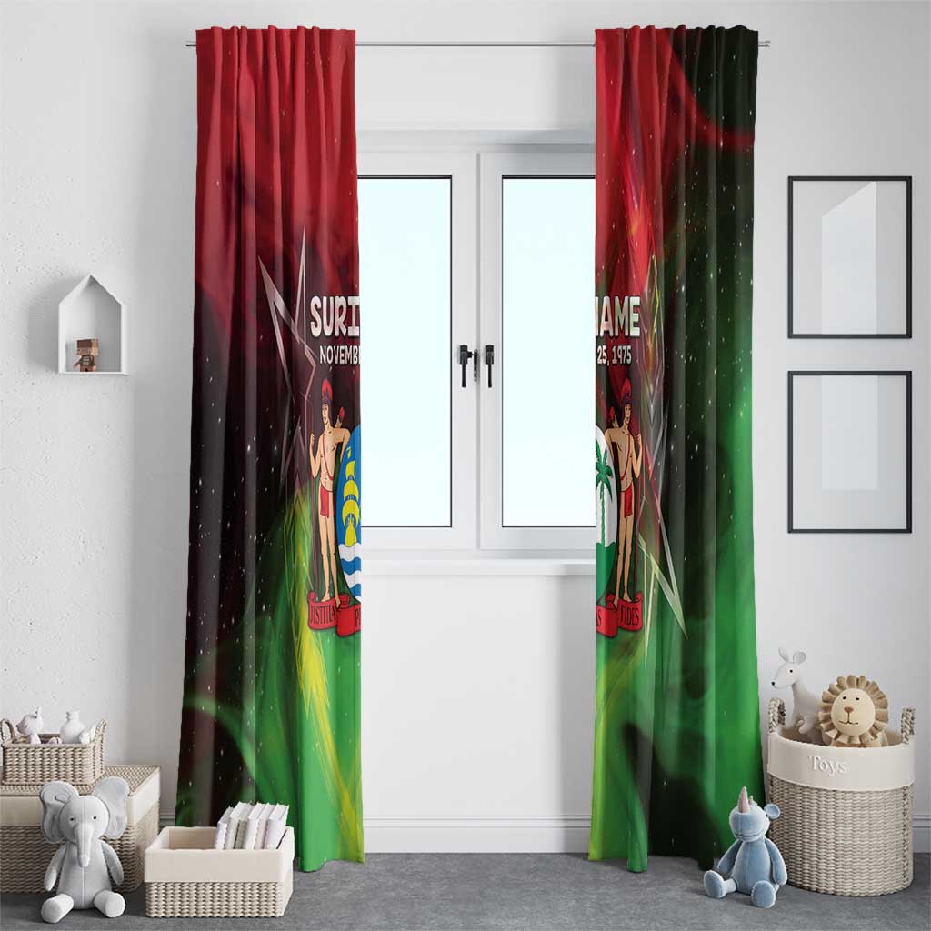 Suriname Independence Day Window Curtain Wan Switi Srefidensi Dey - Wonder Print Shop