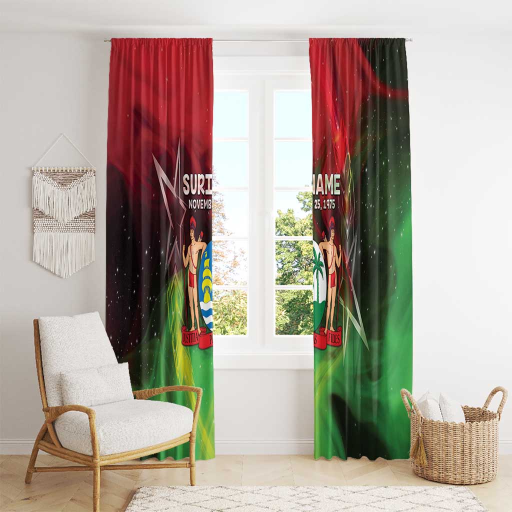 Suriname Independence Day Window Curtain Wan Switi Srefidensi Dey - Wonder Print Shop