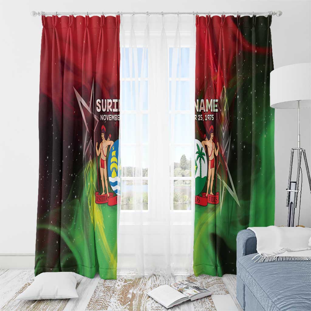 Suriname Independence Day Window Curtain Wan Switi Srefidensi Dey - Wonder Print Shop